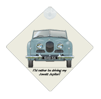 Jowett Jupiter 1949-54 Car Window Hanging Sign